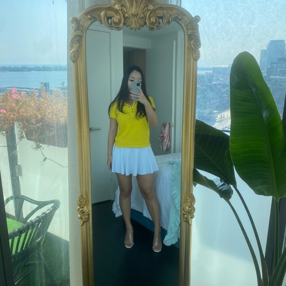 Juicy Couture yellow polo shirt